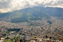Blick auf Quito