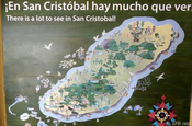 Touristeninformationskarte von San Cristóbal, Galapagos