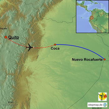 Karte Flotel Manatee Ecuador