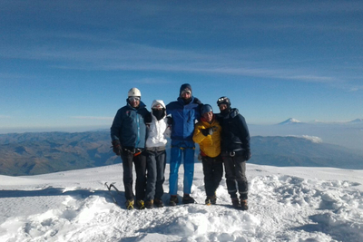 Besteigung des Hauptgipfels des Chimborazo in Ecuador