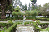 La Cienega Innenhof Garten Ecuador