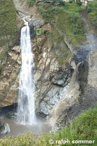 Agoyan Wasserfall in Ecuador