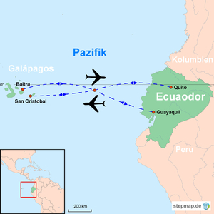 Karte Galápagos