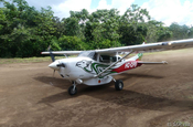 Buschflugzeug in Kapawi in Ecuador 