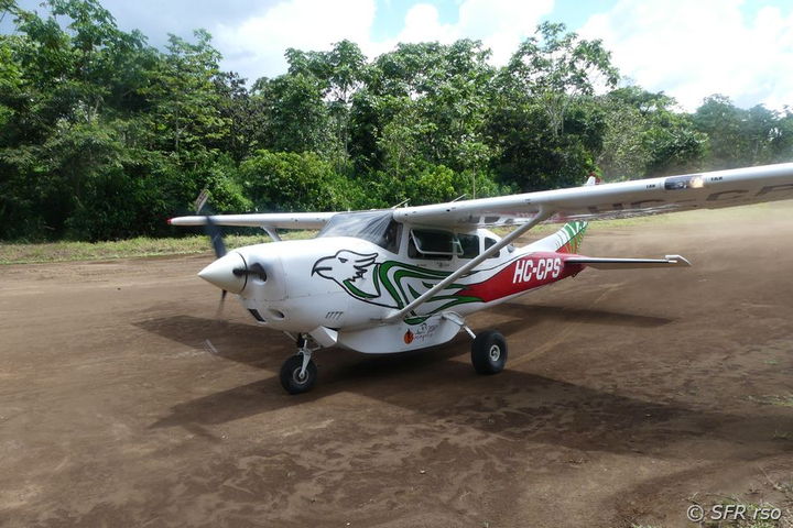 Buschflugzeug in Kapawi in Ecuador 