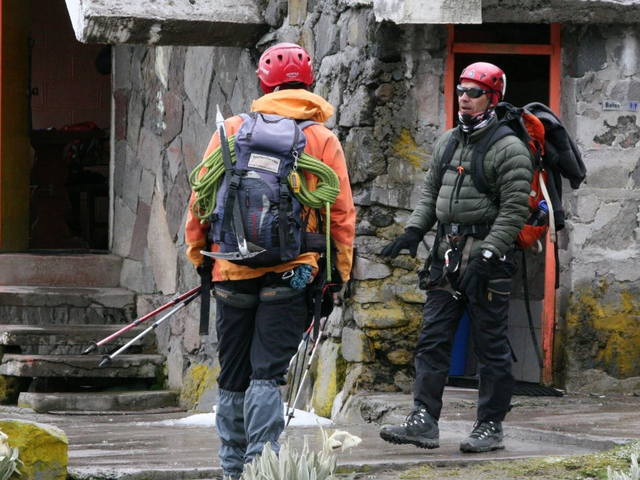Ausrüstung für Cayambe-Gletscher