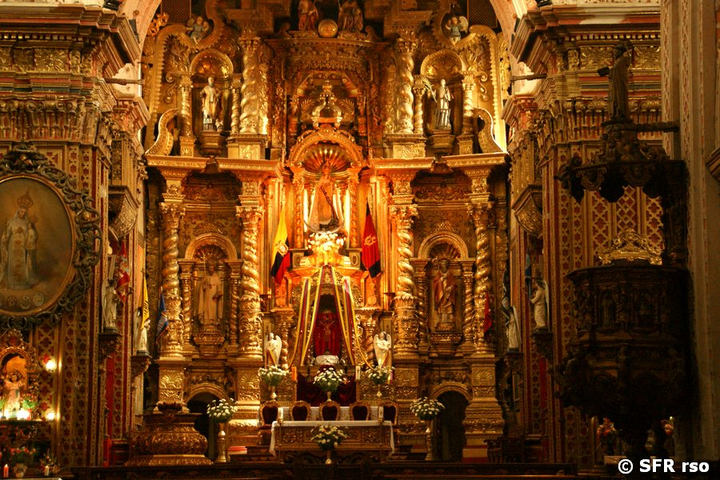 Kirche La Compania de Jesus Altar, Ecuador