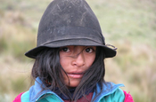 Hirten Mädchen in Ecuador
