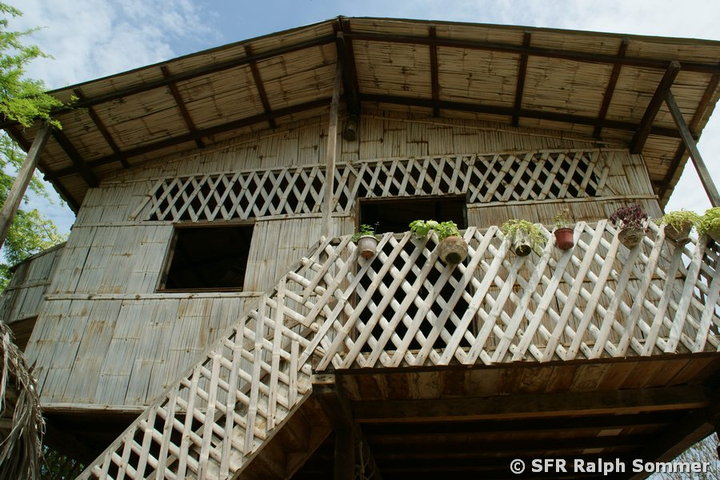 Traditionelles Haus aus Bambus, Ecuador