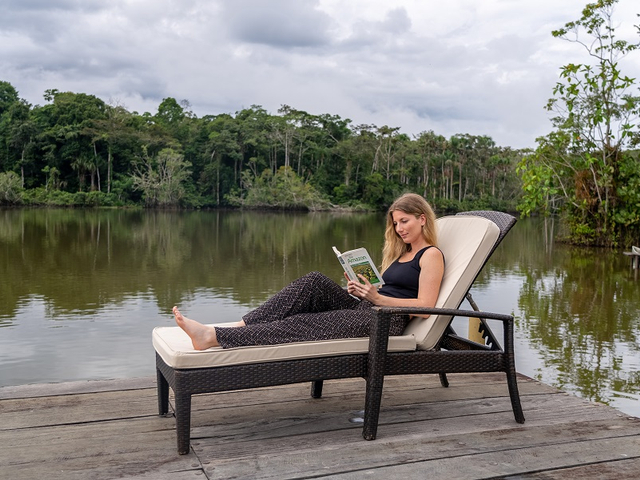 La Selva Amazonlodge Ecuador Entspannung an der Lagune
