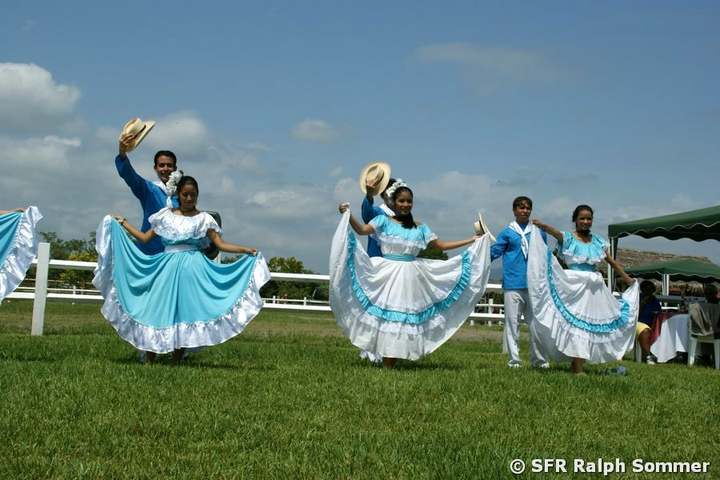 Montubios Tänzer in Ecuador