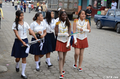 Schülerinnen Puerto Quito, Ecuador