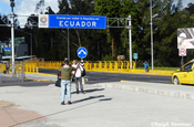 Rumichaca Brücke an der Grenze Ecuadors