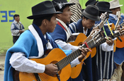 Gitarrenspieler in Ecuador