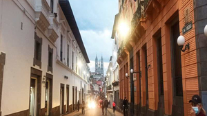 Straßenzug in Quito