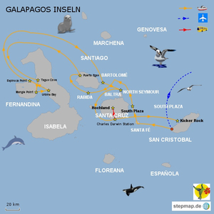 Galapagos Majestic, 8 Tage Route B