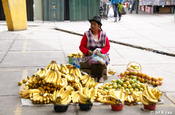 Bananen Verkäuferin in Ecuador