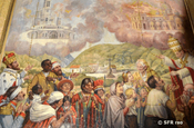 Gemälde in Kathedrale bei Banos de Agua in Ecuador