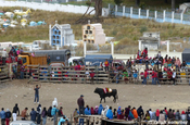 Unblutiger Stierkampf in Zumbahua, Ecuador