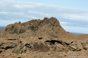Vulkanische Strukturen auf der Insel Bartolome Galápagos
