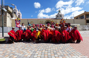 Chagras und Cholitas Gruppenbild in Ecuador