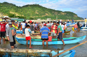 Fischverkauf in Ecuador
