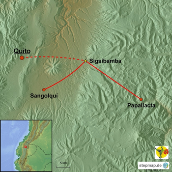 Karte Felsklettern in Sigsipamba Ecuador