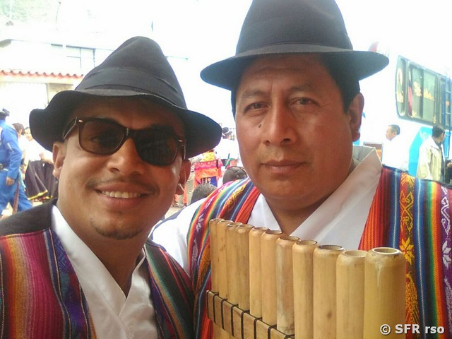 Musiker mit Panflöte, Ecuador