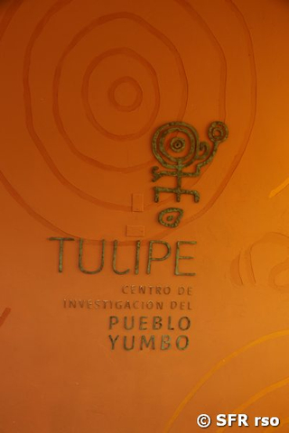 Yumbo Schild in Tulipe, Ecuador