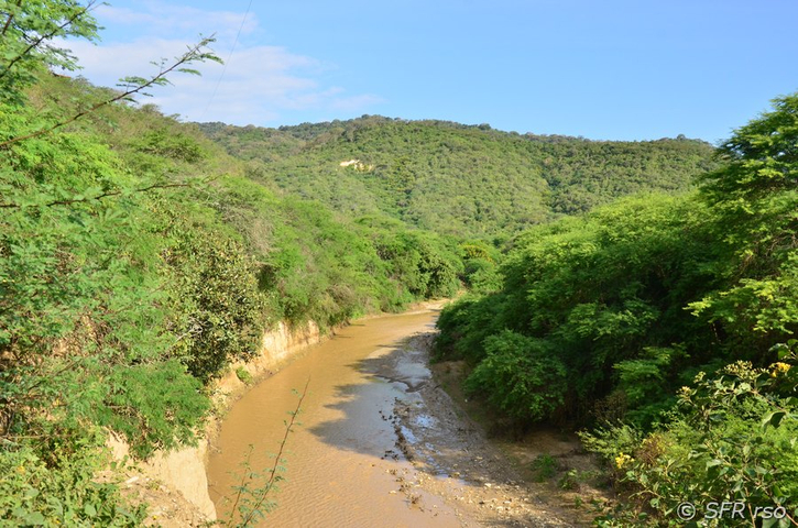 Ayampe Fluss am Nationalpark, Ecuador