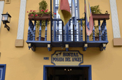 Hostel Posada del Angel Eingang Ecuador