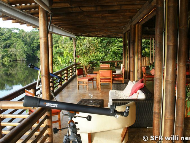 Veranda eines Bungalows