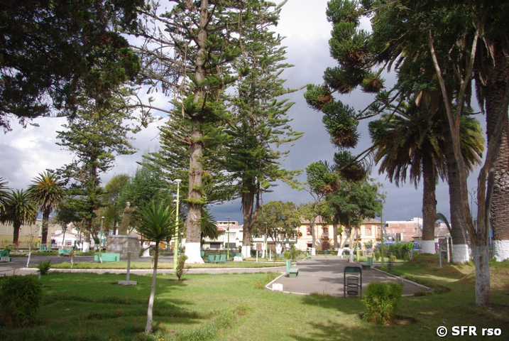 Stadtpark von Riobamba, Ecuador