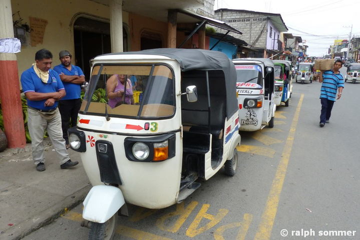 Mototaxi in Quininde, Ecuador