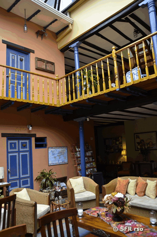 Hostel Posada del Angel Lobby Ecuador