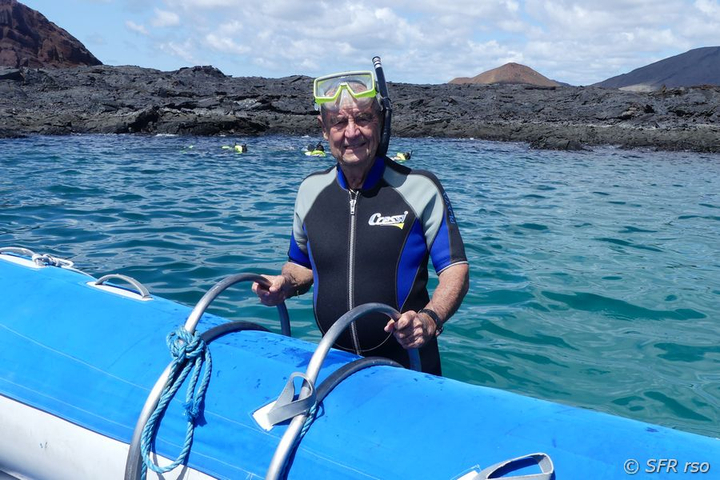 Ralph Sommer nach dem Schnorcheln Galapagos Ecuador