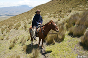 Landschaft zu Pferd erkunden Hosteria El Porvenir Ecuador
