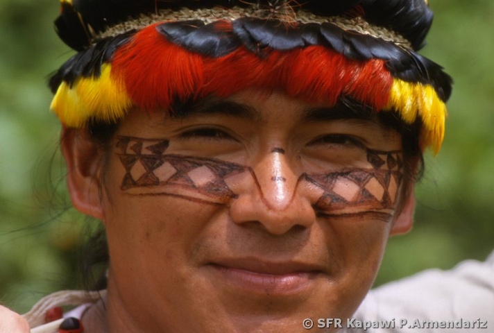 Gesichtsbemalung Kapawi Lodge Ecuador