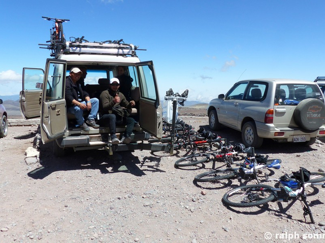 Bikes vor der Abfahrt