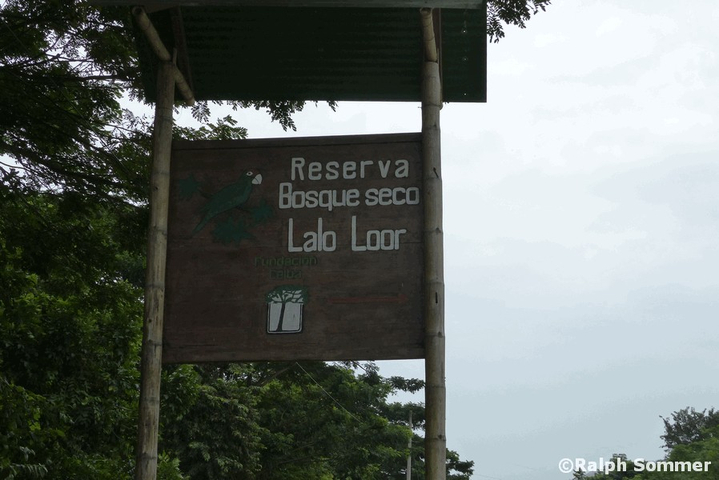 Schild Lola Loor Ecuador