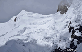 Gletscher am Vulkan Antizana