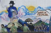 Wandgemälde in Ecuador