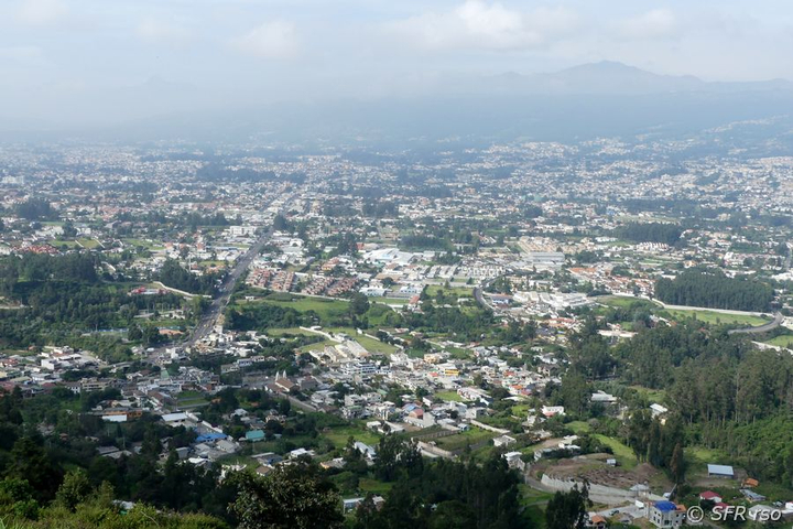 Blick auf San Rafael vom Ilalo, Ecuador