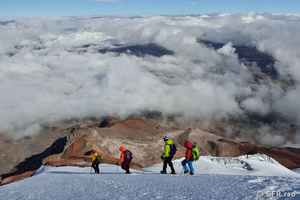 Abstieg vom Chimborazo