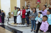 Kommunion in Mariscal Sucre in Ecuador