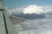 Cayambe von Flugzeug aus, Ecuador