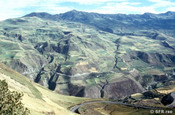Landschaft bei Teufelsnase Anden in Ecuador