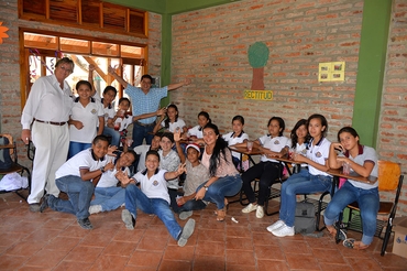 Schulklasse Santhya Sai Schule Ecuador