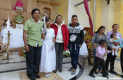 Kommunion in Mariscal Sucre in Ecuador