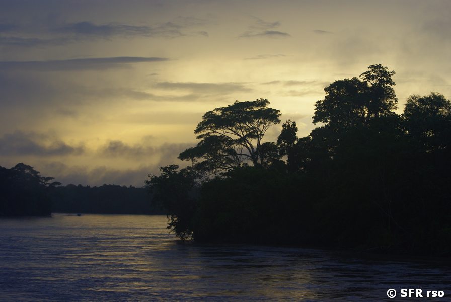 Abendstimmung See, Ecuador